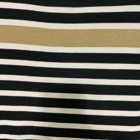 Lauren Ralph Lauren boat neck shirt size M gold stripe across front great shape - Picture 5 of 6